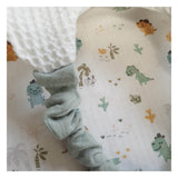 Serviette élastiquée "bébés dinos"