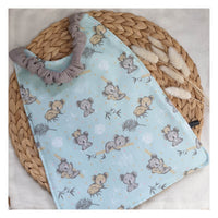 Serviette élastiquée "koala eucalyptus"