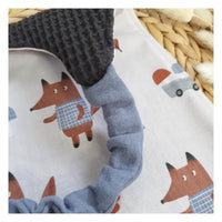 Serviette élastiquée "loup"