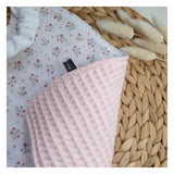Serviette élastiquée "petites fleurs"