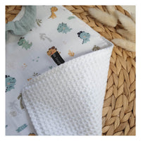 Serviette élastiquée "bébés dinos"