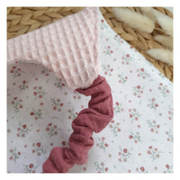 Serviette élastiquée "petites fleurs"