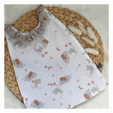 Serviette élastiquée "éléphant et souris"